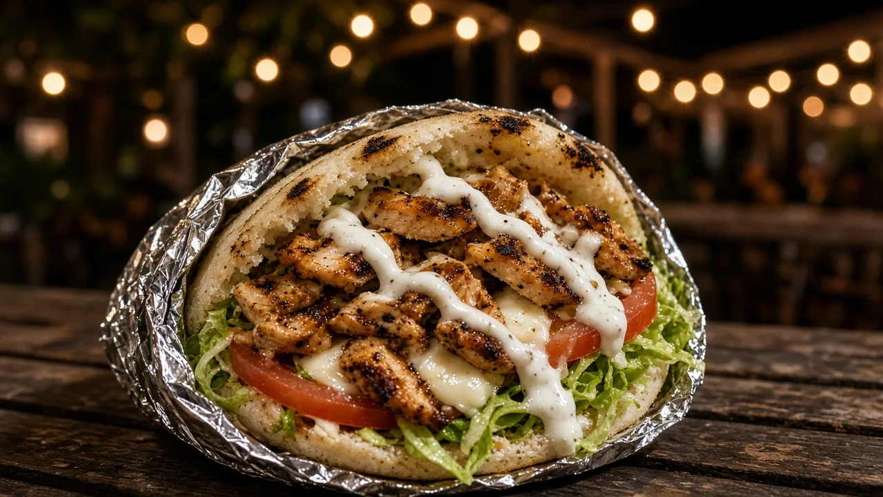 Arepa con Pollo al Grill