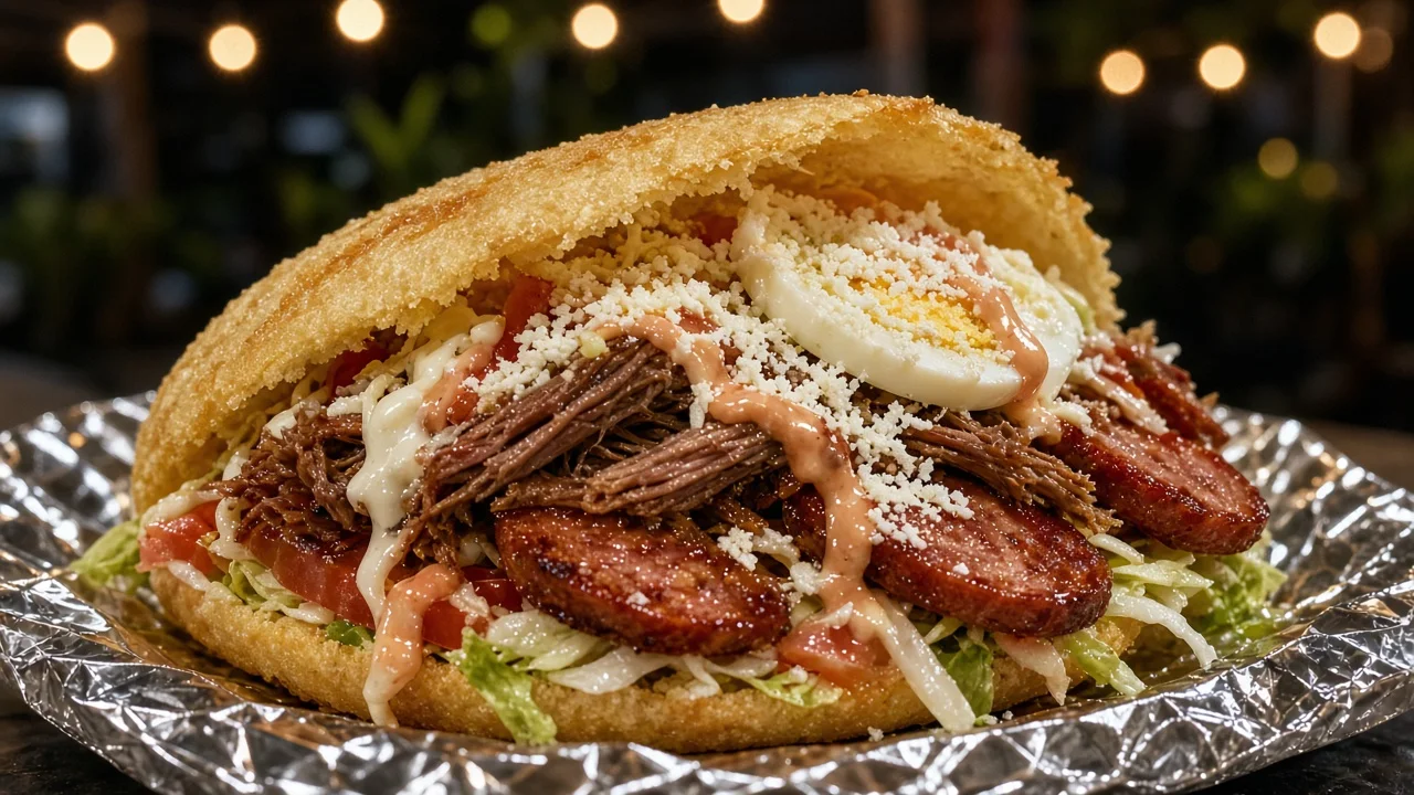 Arepa Cabimera Carne